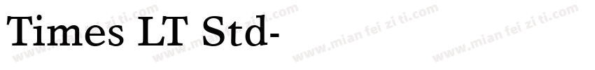 Times LT Std字体转换